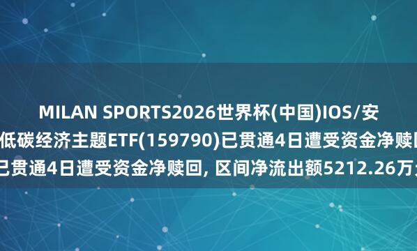 MILAN SPORTS2026世界杯(中国)IOS/安卓官方下载 中原中证内地低碳经济主题ETF(159790)已贯通4日遭受资金净赎回， 区间净流出额5212.26万元