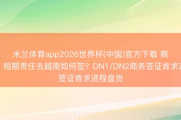 米兰体育app2026世界杯(中国)官方下载 商务教练、短期责任去越南如何签？DN1/DN2商务签证肯求进程盘货